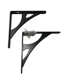 Knape & Vogt 5018391 In. Manhattan Black Steel Bracket - 500LB (pair). Fixed Price $22.22.