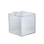 Azar Displays 6" Cube Bin For Pegboard Slatwall, 4-PACK. Fixed Price $57.83.