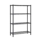 Whalen 4-SHELF Wire Unit, 48"W, Black (WS184872-4B). Fixed Price $77.99.