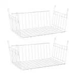 Closetmaid 17 Wide Hanging Basket For Wire Shelving Organizer, White (2 Pack). Fixed Price $44.99.