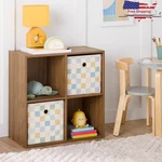 4-CUBE Storage Organizer Bookcase Shelving Unit Office Home Playroom Closet New. Fixed Price $42.07.
