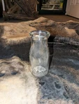 Vintage Acme Embossed Glass Milk Bottle Clear Half Pint Party Box. Fixed Price $22.99.