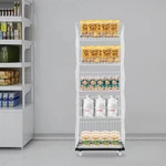 5 Tier Display Rack For Supermarket Kitchen Vegetable Storage Basket Shelving. Fixed Price $87.05.