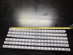 Rubbermaid Configurations Lot Of 6 Dual Ended Upright 25" Track Extension Closet. Fixed Price $64.99.