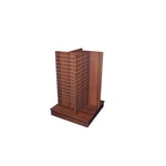54" Cherry Slatwall Merchandiser 4SIDED Pinwheel Floor Display Fixture. Fixed Price $515.77.