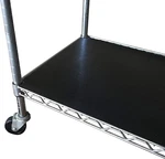 4-PACK Shelf Liner Set For Wire Racks 24"X48", Black Vinyl, Made Usa. Fixed Price $99.99.