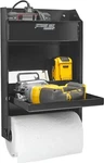 Wall Mount Aluminum Work Station Storage Cabinet Flip Out Tray Garage Black. Fixed Price $189.97.