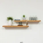 Walnut Pine Floating Decorative Wall Shelf With Brackets (set Of 2) Del Hutson. Fixed Price $59.99.