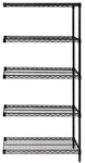 Quantum Storage Systems AD63-2436BK-5 Wire Shelf Add-on Kit Black 63IN. Fixed Price $557.43.