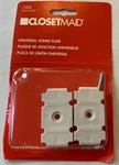 Closetmaid Universal Joiner Plate For Wire Shelves White 1002. Fixed Price $8.49.