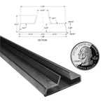 Piece 1.4" Wide 42" Long Aluminum Slatwall Inserts, Must Contact Seller To. Fixed Price $8.00.