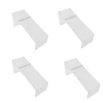 8X3X4 Clear Acrylic Lucite Single Shoe Display Stand 4PC Set W/ Heels Slant. Fixed Price $22.50.
