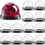 Zhengmy 12 Pcs Plastic Dome Display Case Cloche Bell Jar With Black And Clear. Fixed Price $27.46.