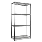 Alera Wire Shelving Starter Kit 4SHELF 36X18X72 Black Anthracite ALESW503618BA. Fixed Price $150.23.
