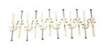 Organized Living 1464-6620-11 White Versa-clip With Tri Ii Anchor. Fixed Price $9.65.