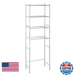 Honey-can-do 4-TIER Over-the-toilet Storage Shelf Space-saving Steel Bathroom. Fixed Price $62.97.