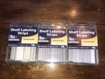 X3 C-line Shelf Labeling Strips, Side Load, 7/8, Clear, 10/PACK CLI87447. Fixed Price $19.00.