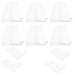 10 Pc White 24'' 12'' Wire Flat Shelf Shelves Gridwall Display Fixture. Fixed Price $151.99.