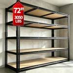 5-TIER Heavy Duty Metal Shelving Unit Garage Shelves Adjustable Utility Rack. Fixed Price $139.99.