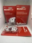 Lot Of 3 Closetmaid Shelf Accessories Brackets 6641, Caps 71016 & Clips 76610. Fixed Price $10.00.