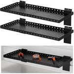 2 Pcs Shelves, Heavy Duty Metal Shelf For Retail, Garage, .... Fixed Price $66.88.