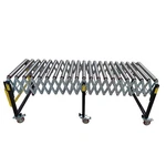 Gravity Roller Conveyor Flexible Corner Turning Retractable Rack 9.8FT L, 23.6W. Fixed Price $1617.74.