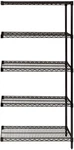 Quantum Storage Systems AD63-2424BK-5 Wire Shelf Add-on Kit Black 63IN. Fixed Price $486.85.