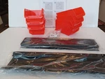 8-BIN Wall-mounted Storage Rack System Heavy-duty Garage/work Shop Free Ship. Fixed Price $22.99.
