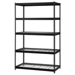 5 Shelf Heavy Duty Steel Muscle Rack Wire Shelves Garage Storage 48"LX24"DX72"H. Fixed Price $205.18.