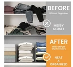 Pack Shelf Dividers For Closet 8.5 Inch X 10 Acrylic. New Pieces. Fixed Price $16.00.