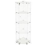 Tempered Glass Display Shelving Etageres Modern Showcase Cabinet With Lights For. Fixed Price $261.72.