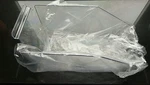 **set Of 5** Visi-bin RPDMP-655115 Slatwall Clear Dump Bins X 5.5 11.5. Fixed Price $18.99.