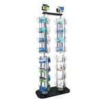 64 Adjustable Pocket Dvd Cd Literature Greeting Postcard Book Display Rack. Fixed Price $151.07.