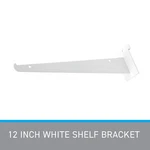 Knife Shelf Brackets Slatwall Lip White Lot Of 24 Retail Shelving Display 12". Fixed Price $56.95.