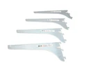 4 Piece Richelieu 62187122G Heavy Duty Shelf Brackets In Silver Steel Zc. Fixed Price $22.99.