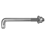 Zoro Select 45222 L-hook, 3/4"-10, 12" L, Carbon Steel Hot Dipped Galv. Fixed Price $11.00.