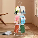3 Tier Greeting Card Rack Spins 12 Pocket Black Retail Display Rotating Holder. Fixed Price $53.25.