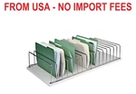 Omnimed 32 1/4" X 15" 7" Beige Countertop 16-SECTION Storage Rack 264003-16. Fixed Price $170.00.