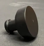 Alno A716-18-MB 1-1/8'' Knob In Matte Black (slight Damage). Fixed Price $9.99.
