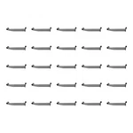 25PC 12" Chrome Slatwall Hangrail Bracket Hold 1-1/16" Round Tube Retail Display. Fixed Price $169.99.