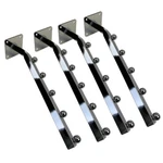 Pcs Chrome 5-BALL 14'' Waterfall Faceout Wall Mounted Square Tube Display Hook. Fixed Price $34.99.