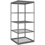 Tennsco Z- Line 36" X 72" 84" Medium Grey 5- Shelf Rack Steel Shelving 723684-. Fixed Price $1373.61.