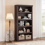 Cherry 5-TIER Wooden Bookcase With Open Display Shelves For Home Office. Fixed Price $107.72.