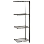 Nexel Wire Shelving Add-on Black Epoxy 30"W 18"D 63"H. Fixed Price $139.11.
