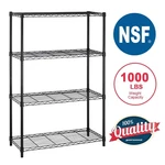 4 Shelf Wire Shelving Unit Garage Nsf Metal Storage Shelves Heavy Dut. Fixed Price $61.36.
