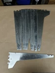 10- Garcy #16 -14" Shelf Bracket, Steel,heavy-duty, Satin Chrome-plated. Fixed Price $60.00.