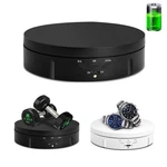 Jayegt Motorized Rotating Display Small, Black/button Control/ Rechargeable. Fixed Price $34.99.