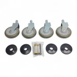 Set Of Nexel Polyurethane Wheel Rigid Casters 5" Diameter 1 Thick (4-PK). Fixed Price $54.95.