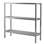 New Age 1044 Heavy Duty 72" X 20" 3-TIER Welded Aluminum Shelving Unit. Fixed Price $681.50.