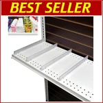 Adjustable Plastic Shelf Dividers For Gondola Shelves 14" To 22" - 50 Count. Fixed Price $163.19.
